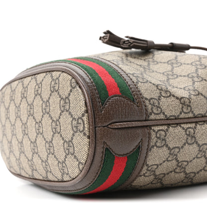 Gucci GG Supreme Monogram Web Small Ophidia Bucket Bag Brown 10 of 10