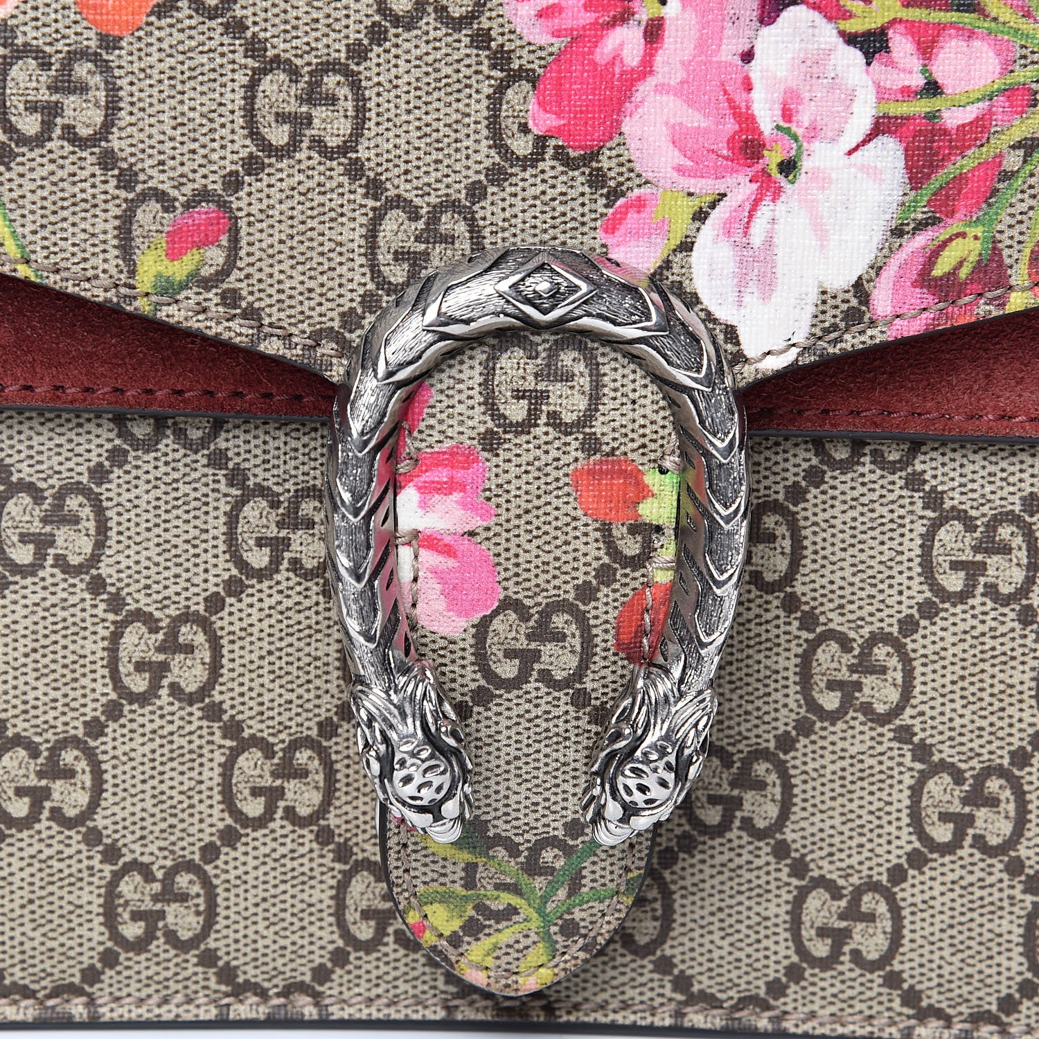 Gucci GG Supreme Monogram Blooms Mini Dionysus Shoulder Bag Beige Multicolor Dry Rose 15 of 15