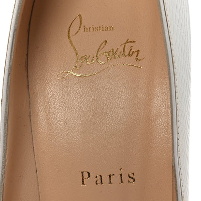 Christian Louboutin Calfskin Lizard Embossed So Kate 120 Pumps 37.5 White 9 of 11