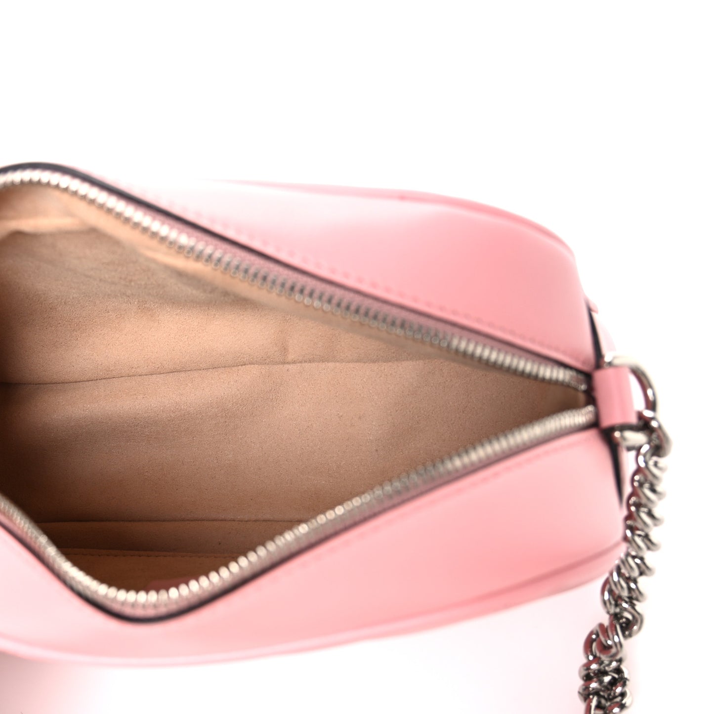 Calfskin Matelasse Small GG Marmont Chain Shoulder Bag Wild Rose
