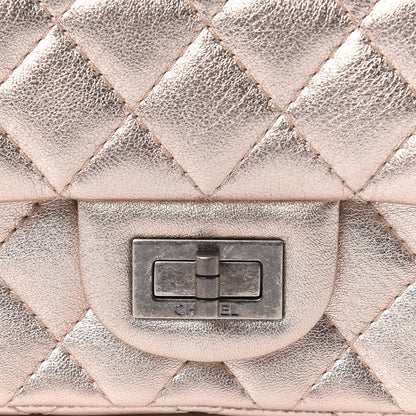 Chanel Metallic Calfskin Quilted 2.55 Reissue 224 Flap Light Pink 8 of 9