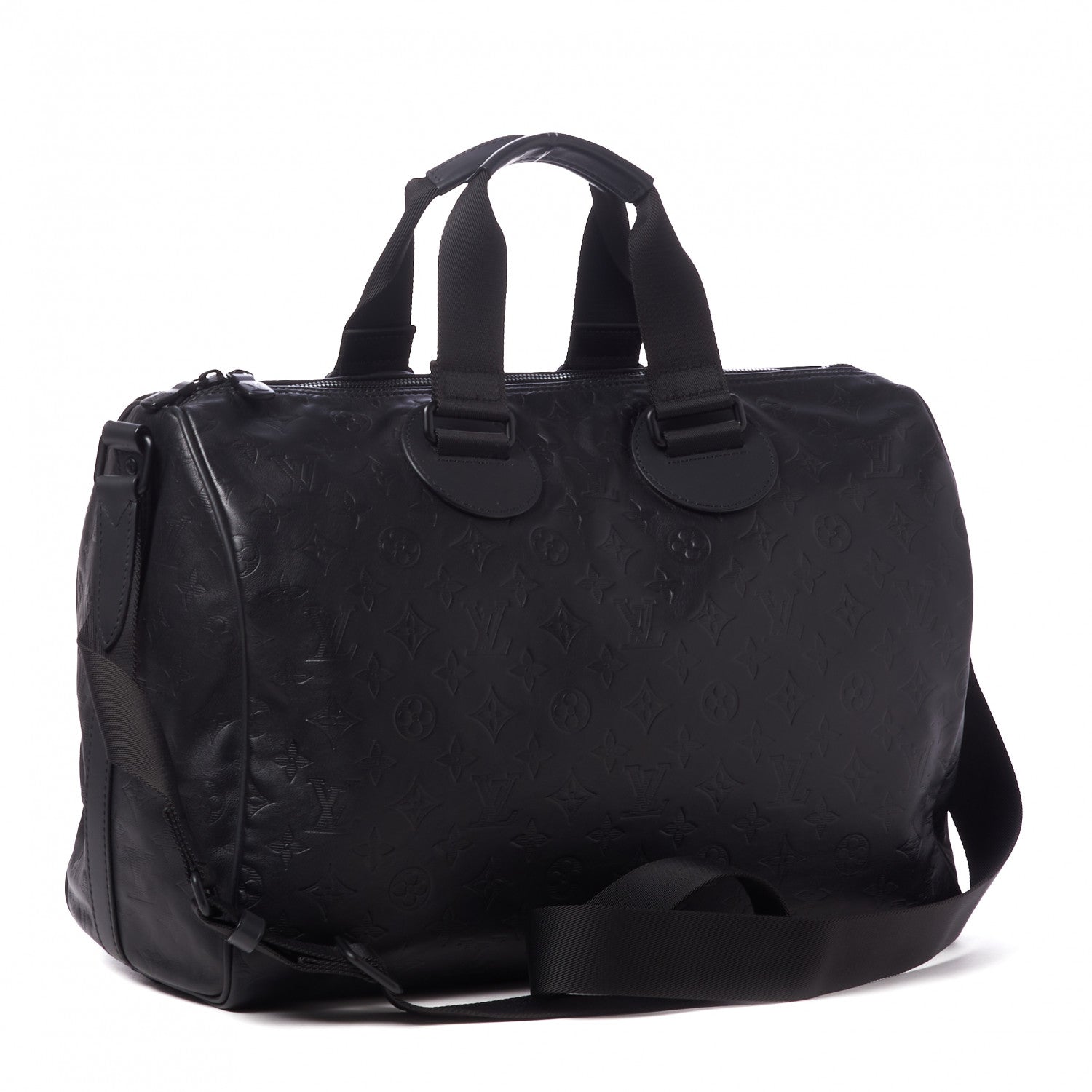 Louis Vuitton Calfskin Shadow Monogram Mens Speedy Bandouliere 40 3 of 8