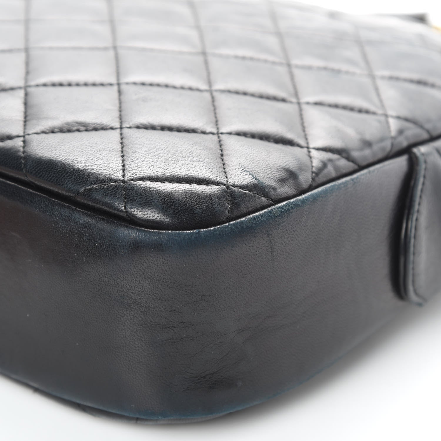 Chanel Lambskin Quilted Camera Case Black 11 of 16