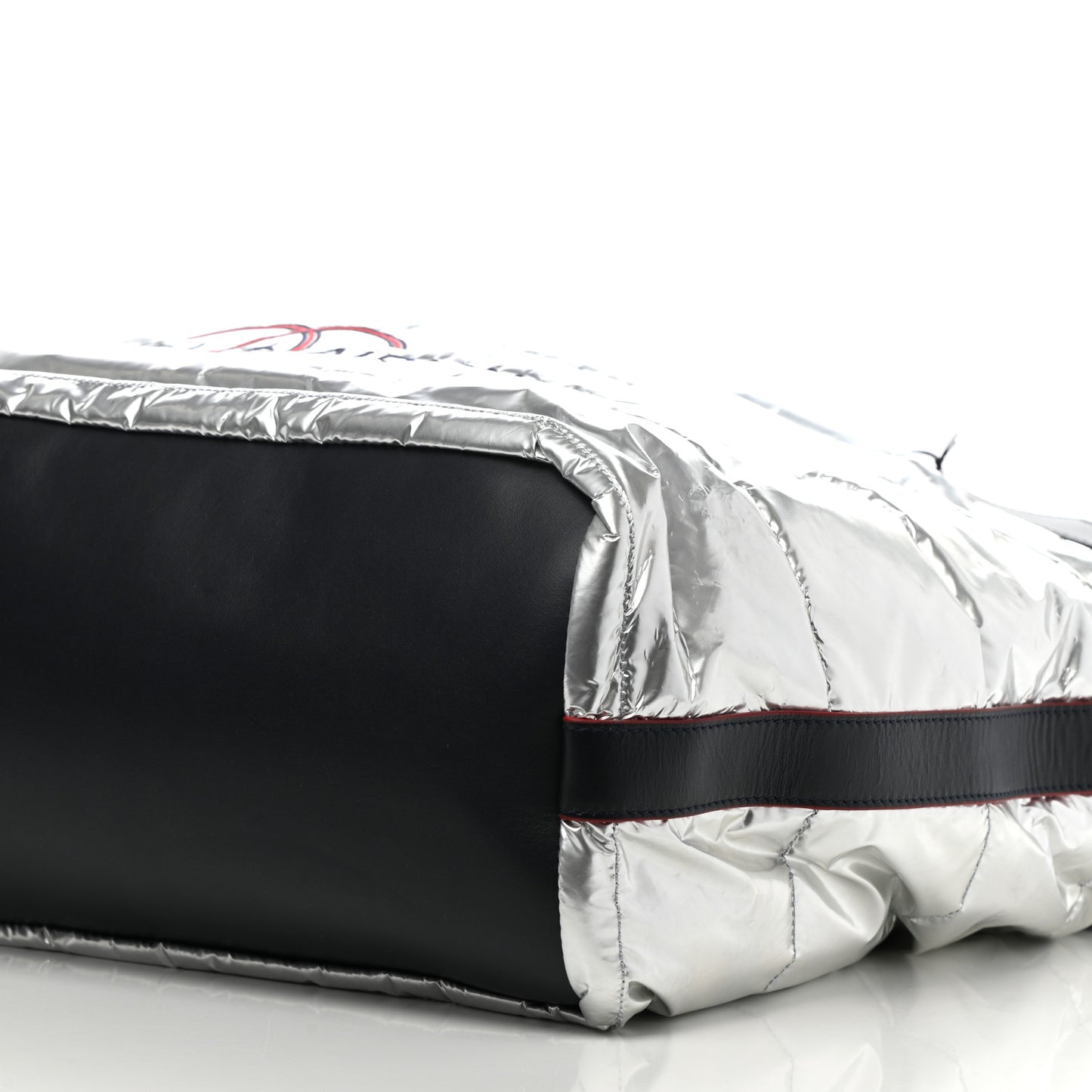 Reversible Chanel Airlines Tote Silver Navy