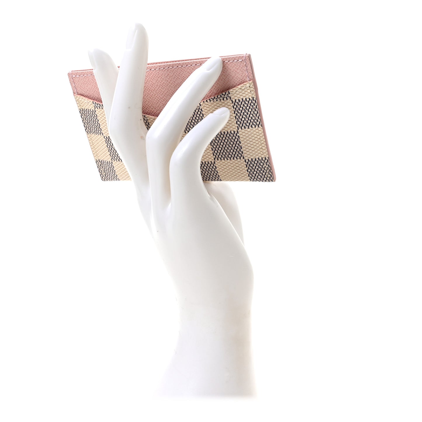Damier Azur Daily Card Holder Rose Ballerine