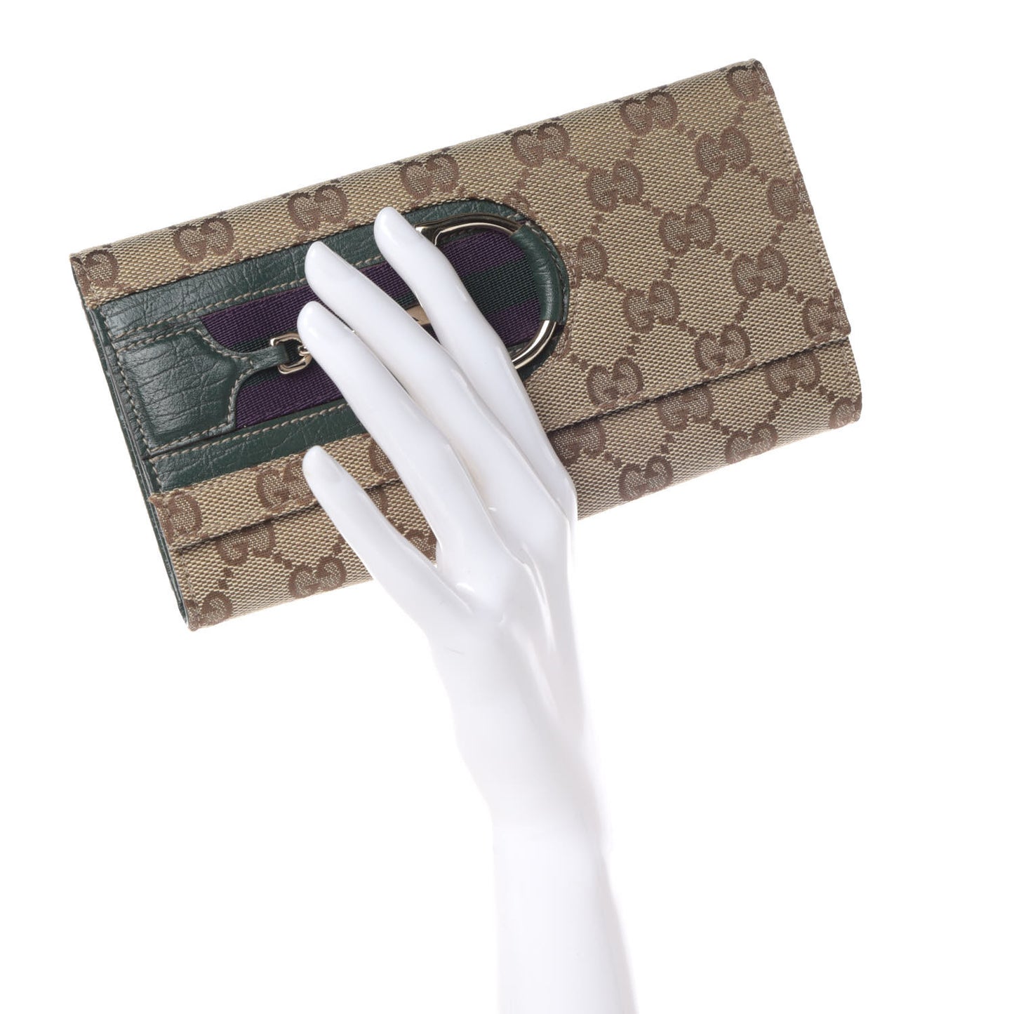 Monogram Web Hasler Continental Wallet