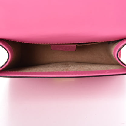 Gucci Vitello Fontanella Web Mini Sylvie Chain Shoulder Bag Pink Tropical Flower 5 of 11