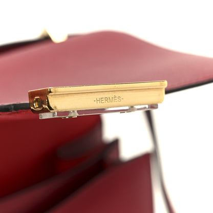Hermes Epsom Enamel Constance 18 Rouge Grenat 7 of 11