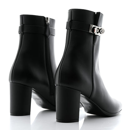 Hermes Calfskin Saint Germain Ankle Boots 37 Black 4 of 9