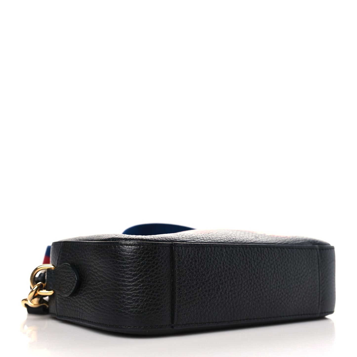 Grained Calfskin Sylvie Web Kingsnake Small Camera Bag Black Multicolor