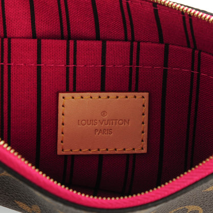 Louis Vuitton Monogram Neverfull MM GM Pochette Fuchsia 6 of 8