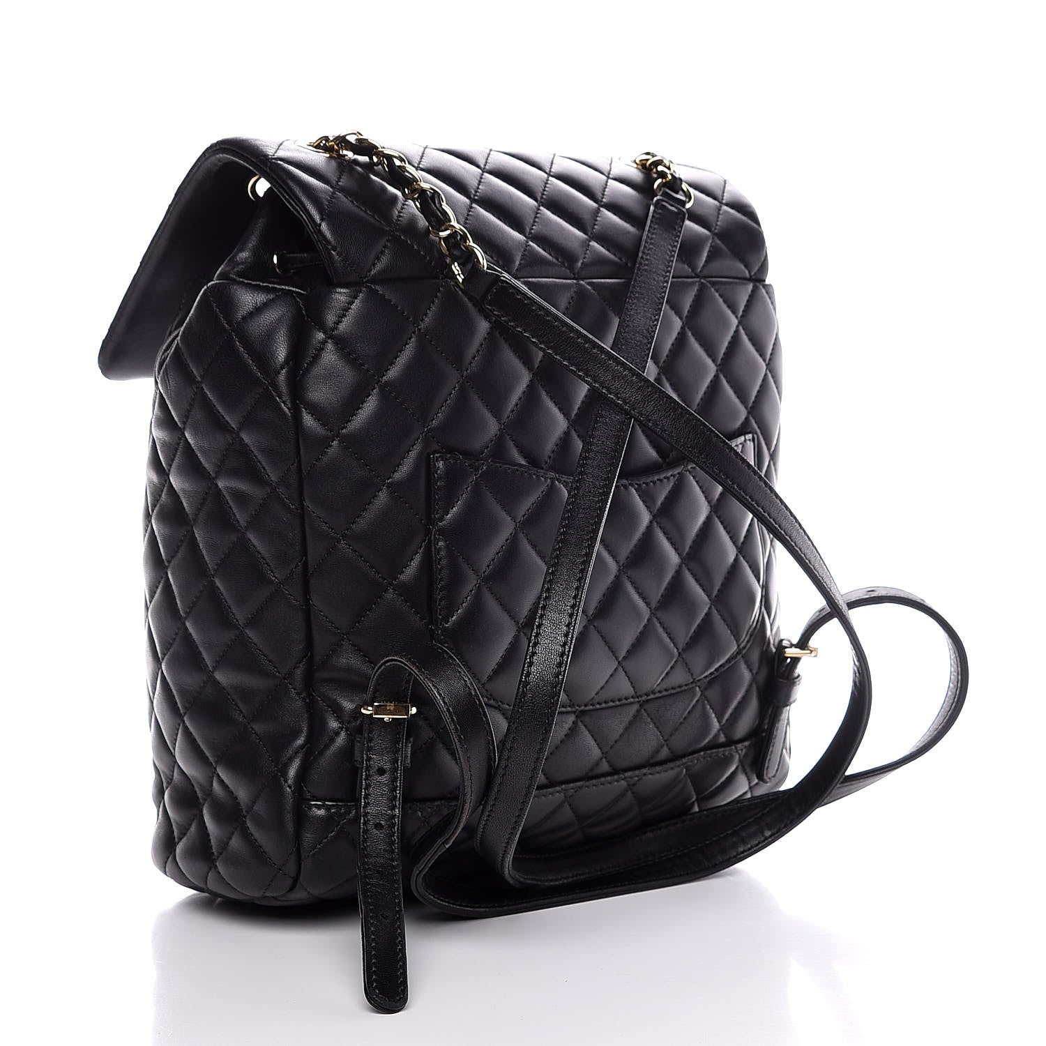Chanel Lambskin Quilted Large Urban Spirit Backpack Black 3 of 7