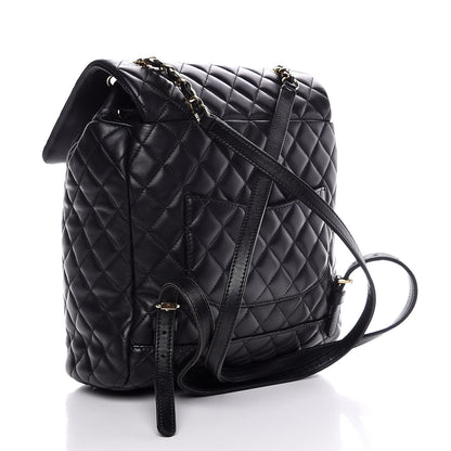 Chanel Lambskin Quilted Large Urban Spirit Backpack Black 3 of 7