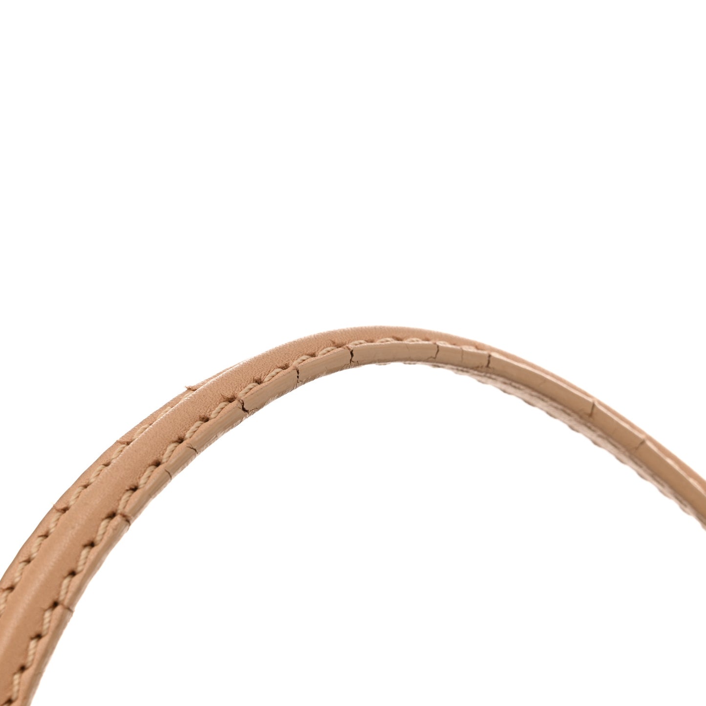 Calfskin Stitched Large Shopping Tote Beige