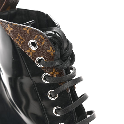 Louis Vuitton Glazed Calfskin Monogram Star Trail Ankle Boots 39 Black 13 of 13