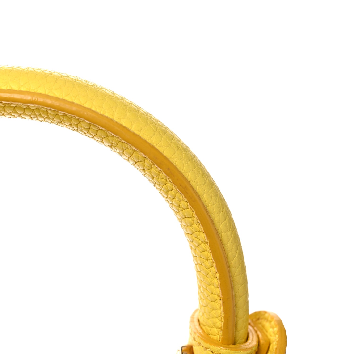 Salvatore Ferragamo Calfskin Sofia Gancini Satchel Yellow 22 of 24