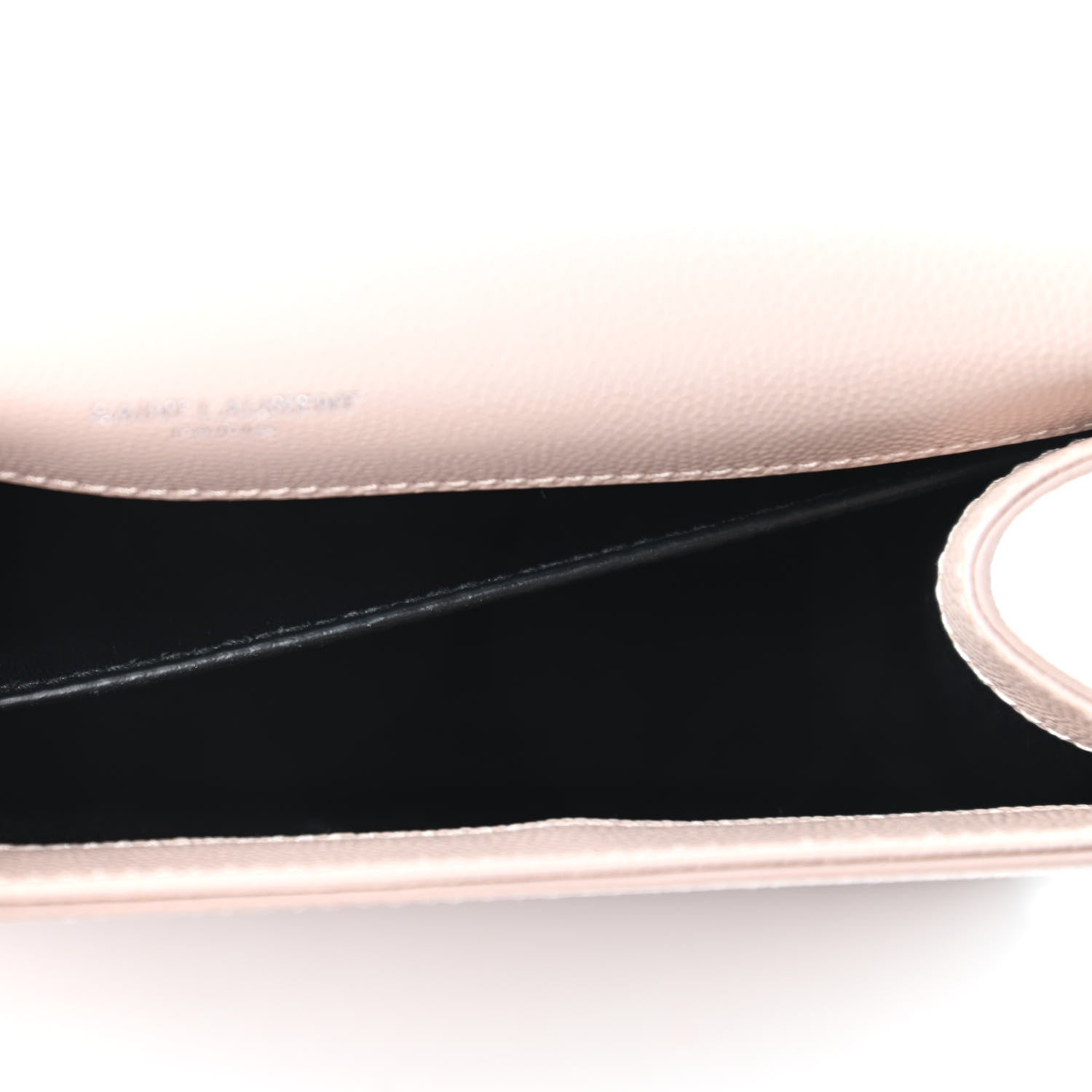 Saint Laurent Grain De Poudre Medium Classic Monogram Kate Satchel Marble Pink 9 of 11