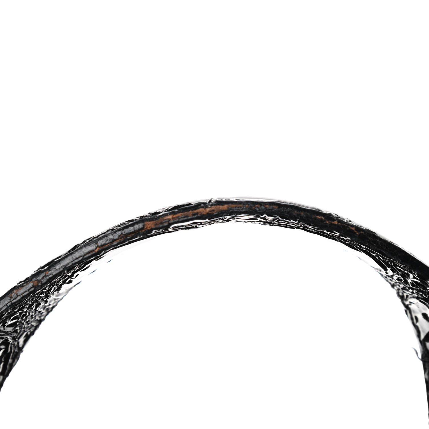 Givenchy Patent Crocodile Embossed Large Nightingale Black 5 of 6