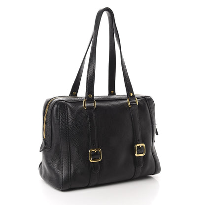 Prada Vitello Daino Satchel Black 3 of 16