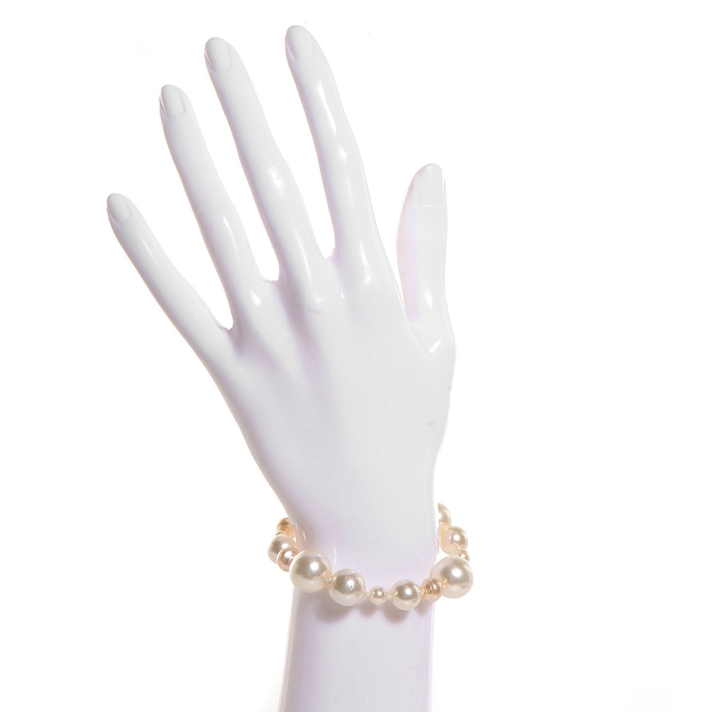 Pearl CC Bracelet Gold