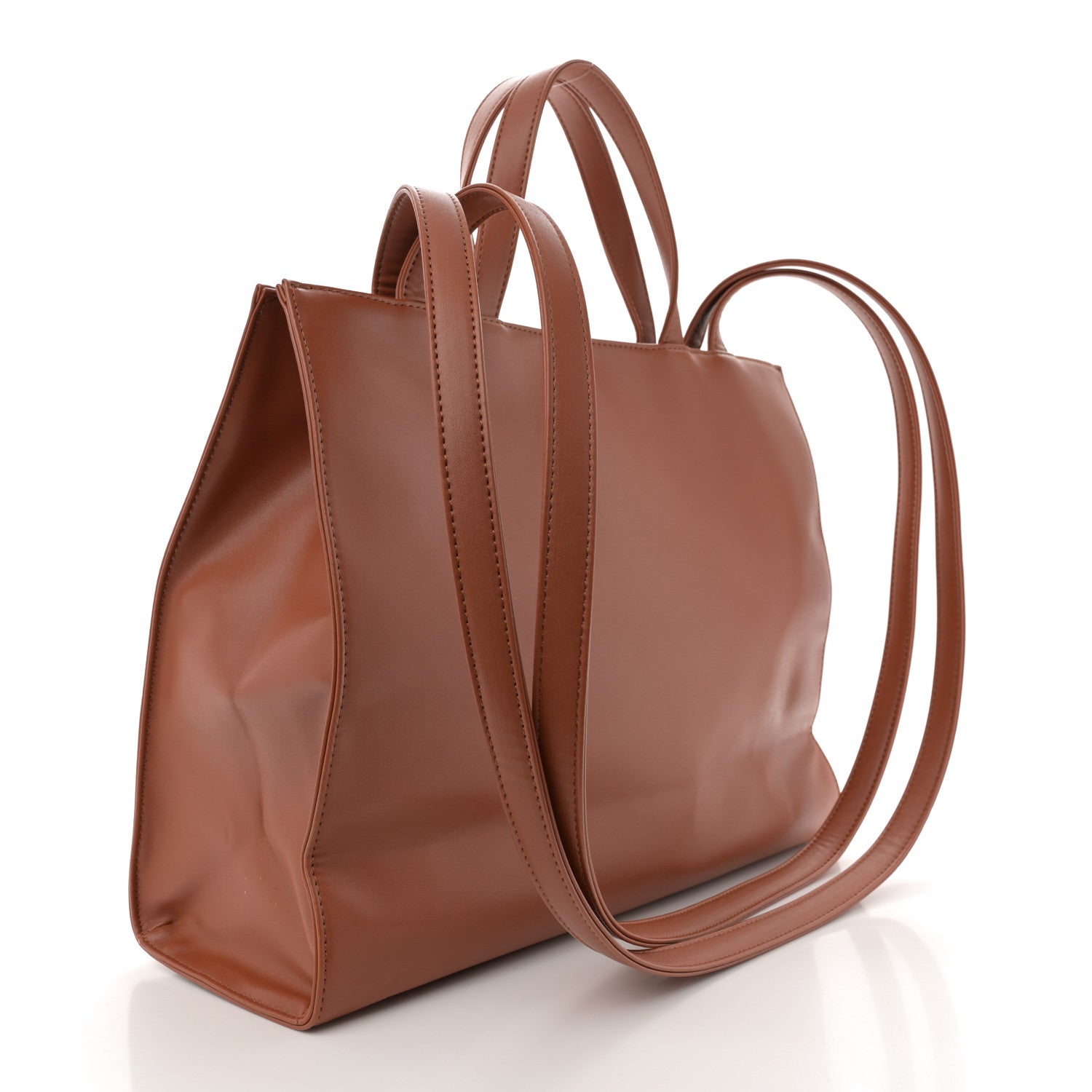 Telfar Vegan Leather Medium Shopping Bag Tan 3 of 12