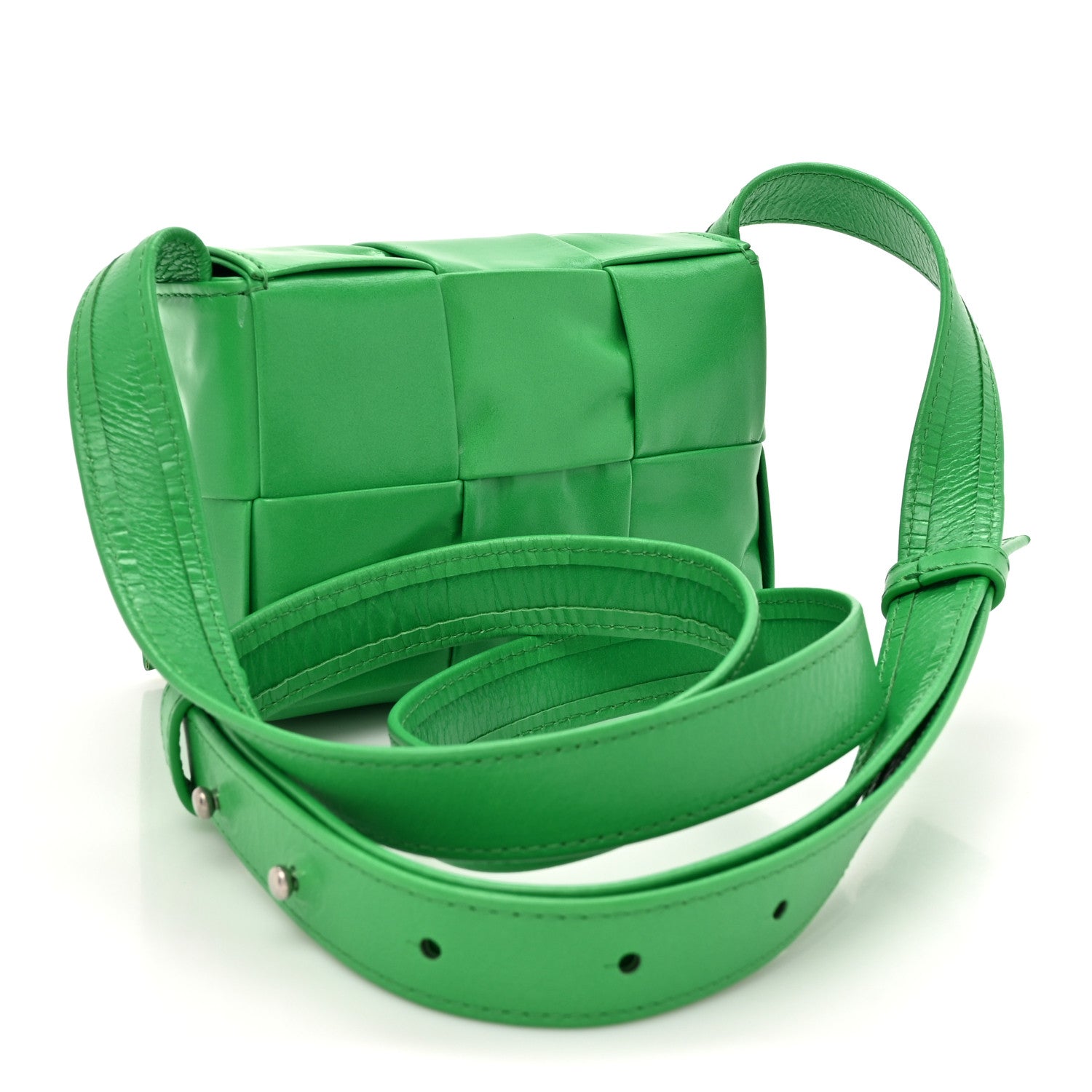 Bottega Veneta Paper Calfskin Maxi Intreccio Extra Mini Cassette Crossbody Bag Parakeet 3 of 12