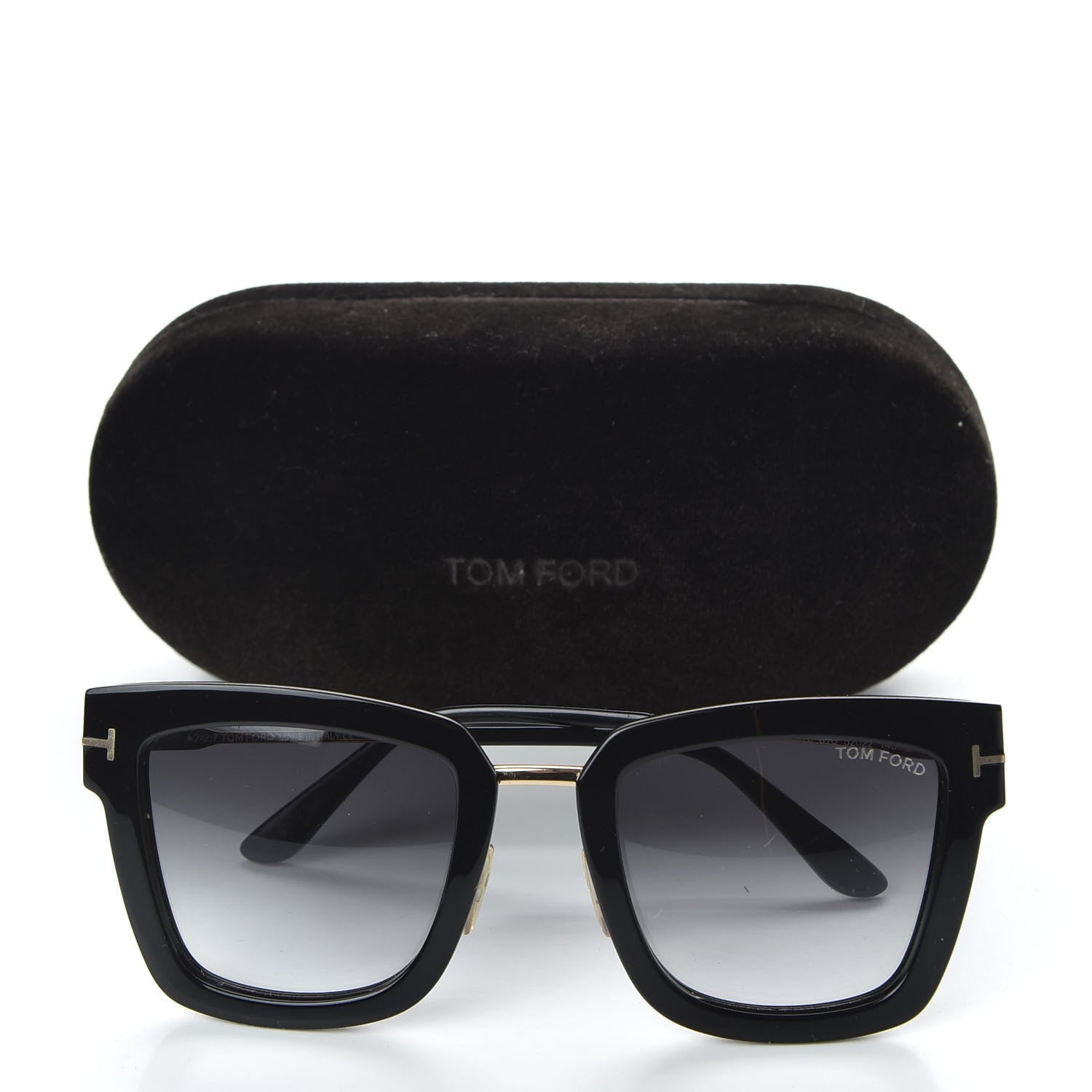 Tom Ford Acetate Lara Sunglasses TF573 Black 8 of 8