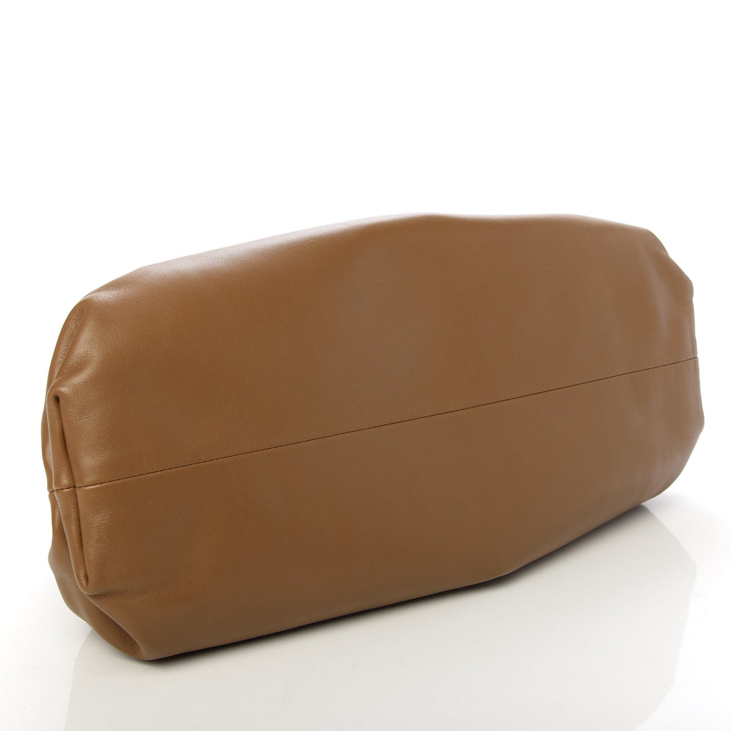 Smooth Butter Calf The Pouch Oversized Clutch Cammello