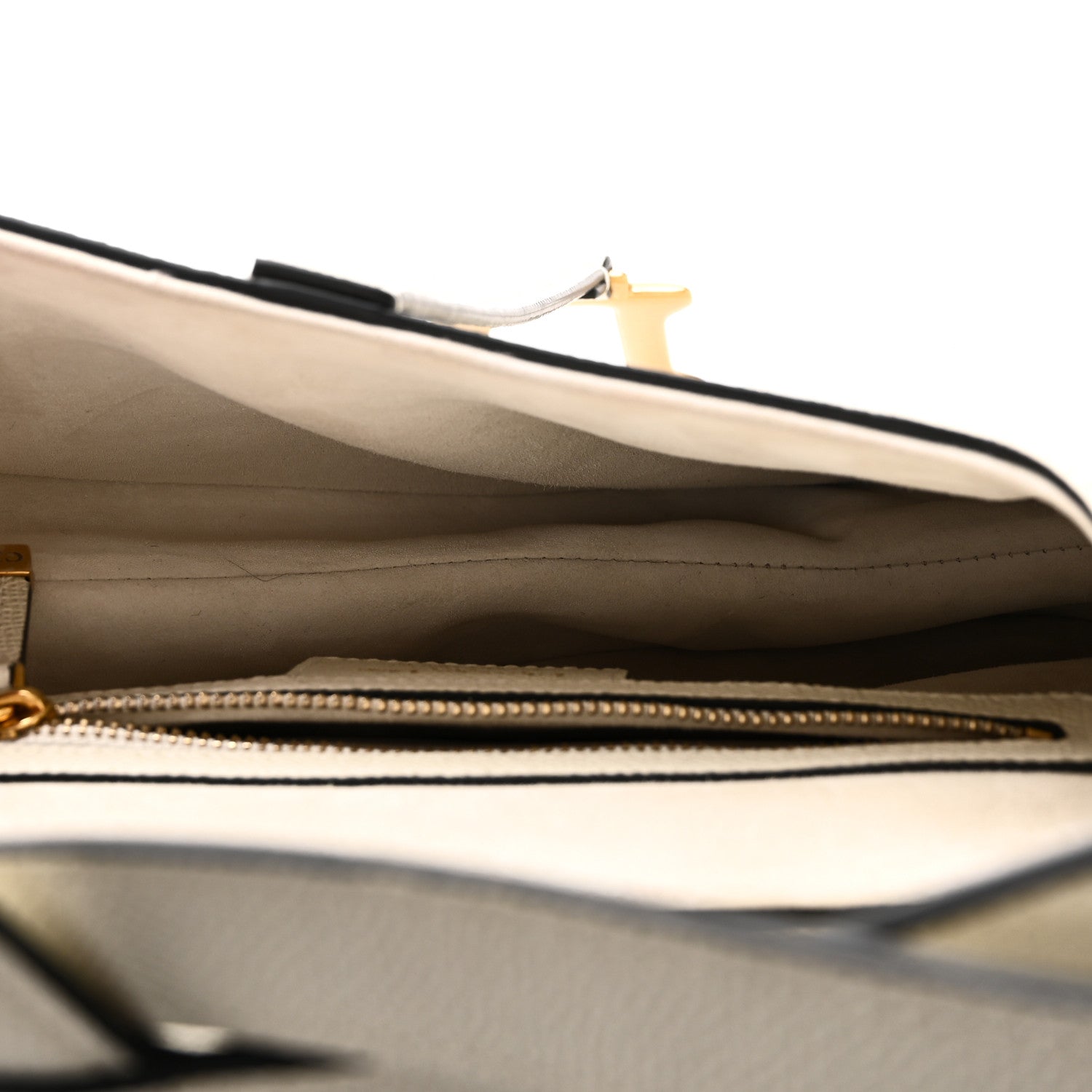 Christian Dior Grained Calfskin Saddle Bag With Strap Latte 5 of 10