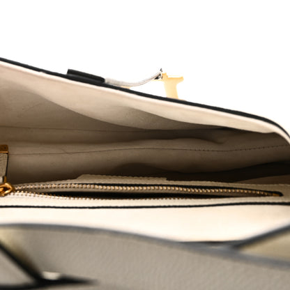 Christian Dior Grained Calfskin Saddle Bag With Strap Latte 5 of 10