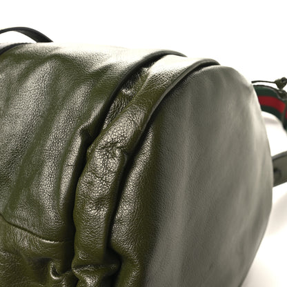 Gucci Piuma Lux Energy Monochrome Double G Duffle Bag Military Wood 9 of 12
