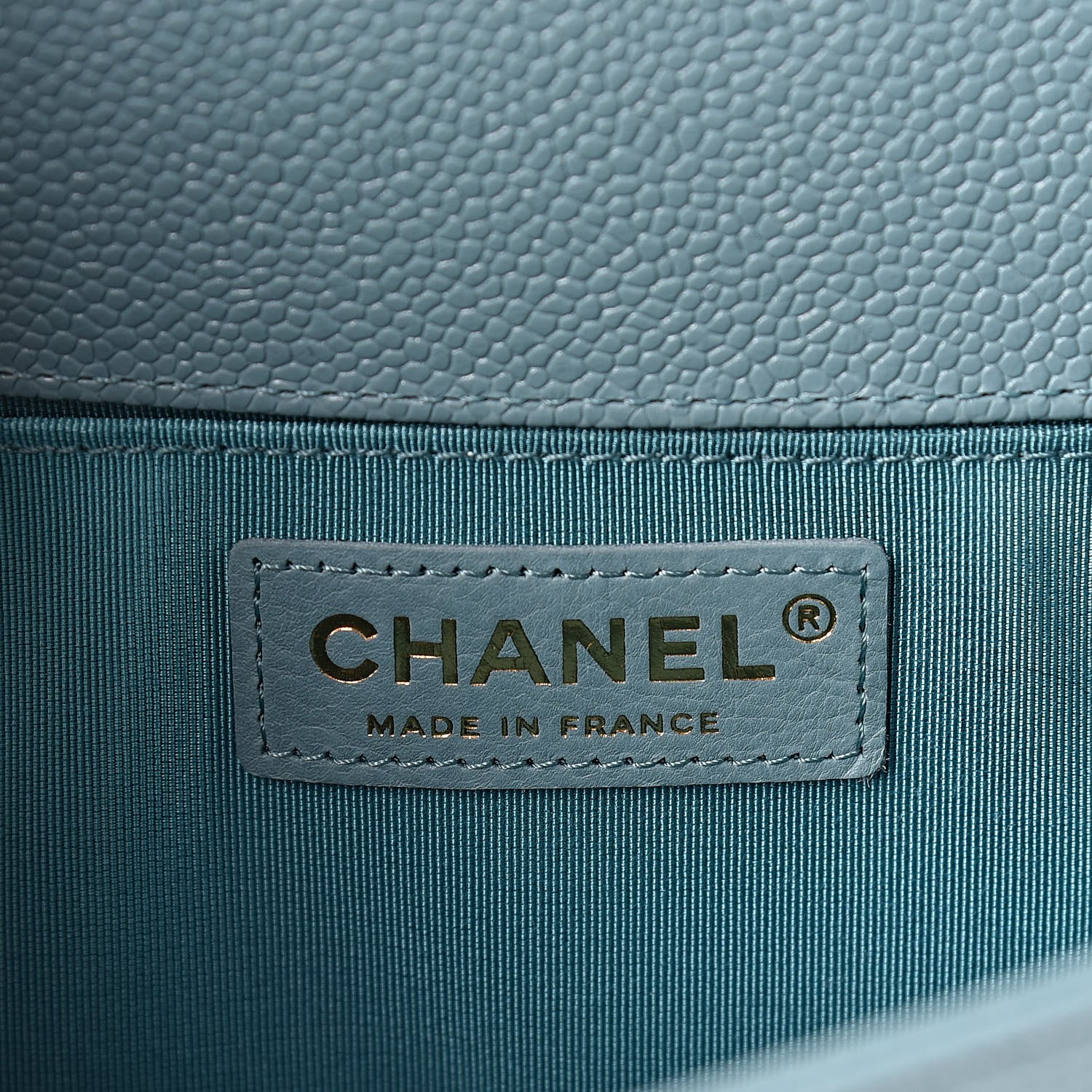 Chanel Caviar Quilted Medium Boy Flap Light Blue 6 of 11