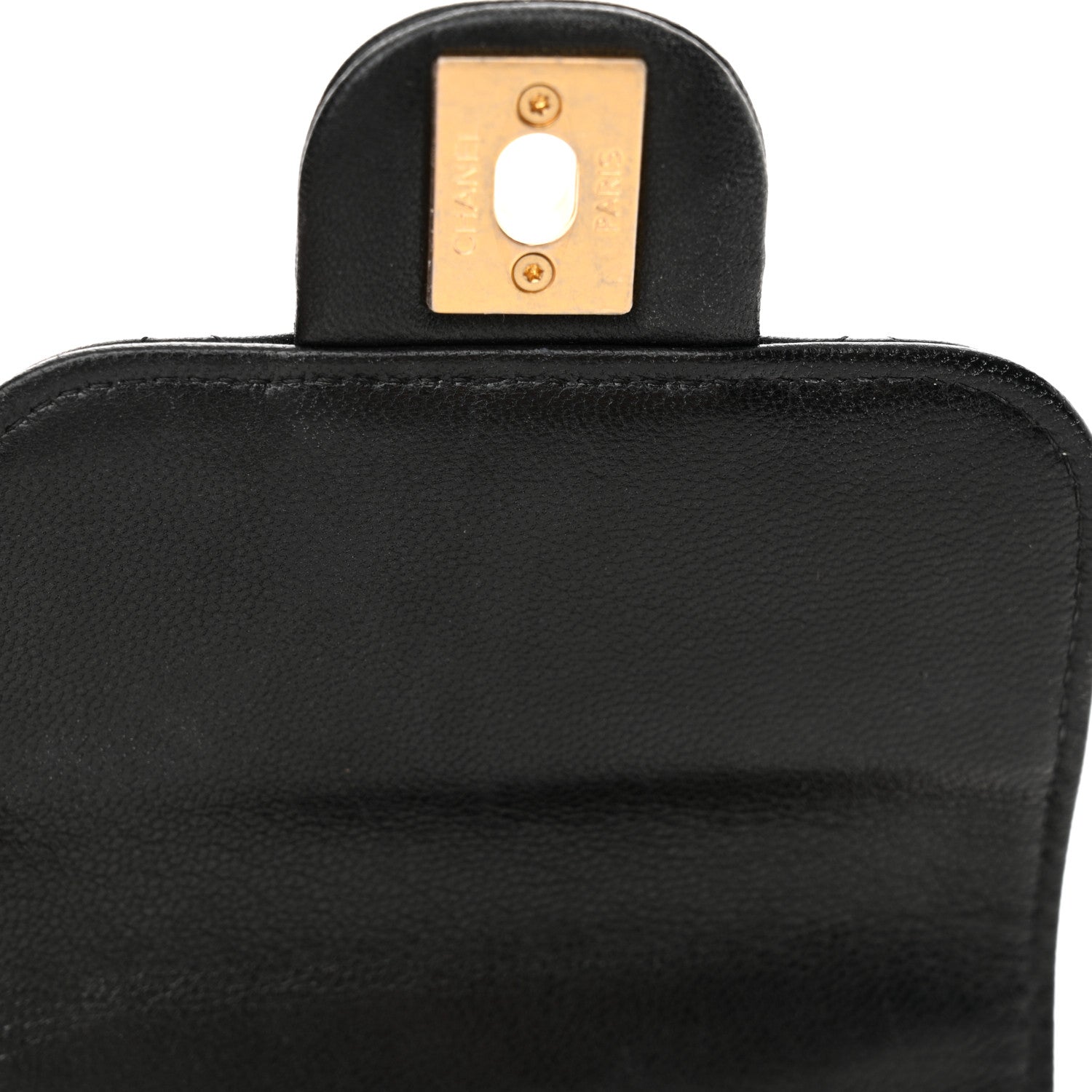 Chanel Goatskin Chic Pearls Clutch On Chain Black 13 of 13