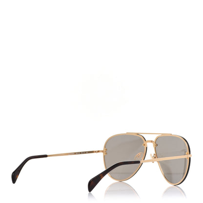 Celine Mirror Aviator Sunglasses CL41391/S Gold 4 of 6