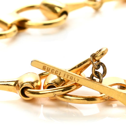 Gucci Brass Horsebit Chain Belt Gold 3 of 3