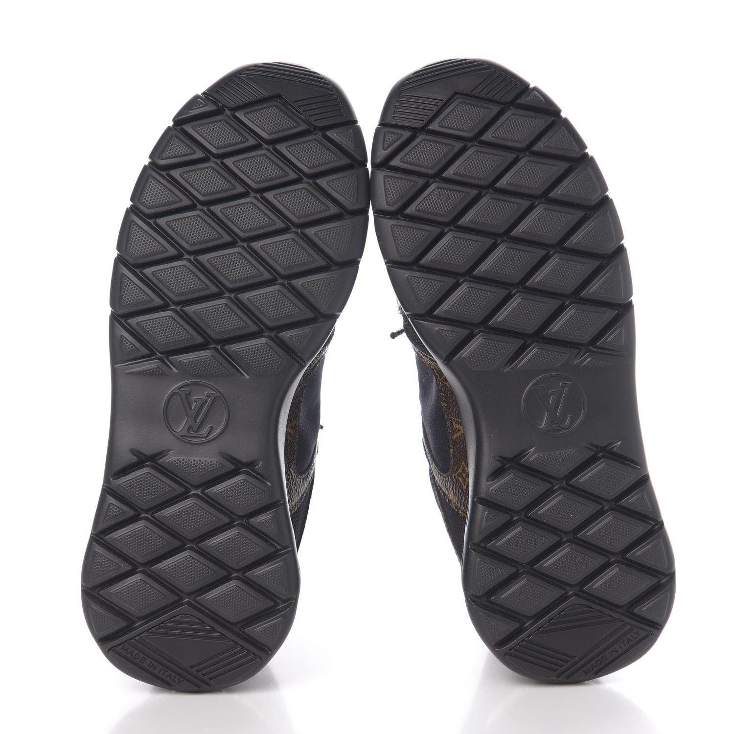 Louis Vuitton Technical Nylon Monogram Rubber Aftergame Sneakers 35.5 Black 5 of 9