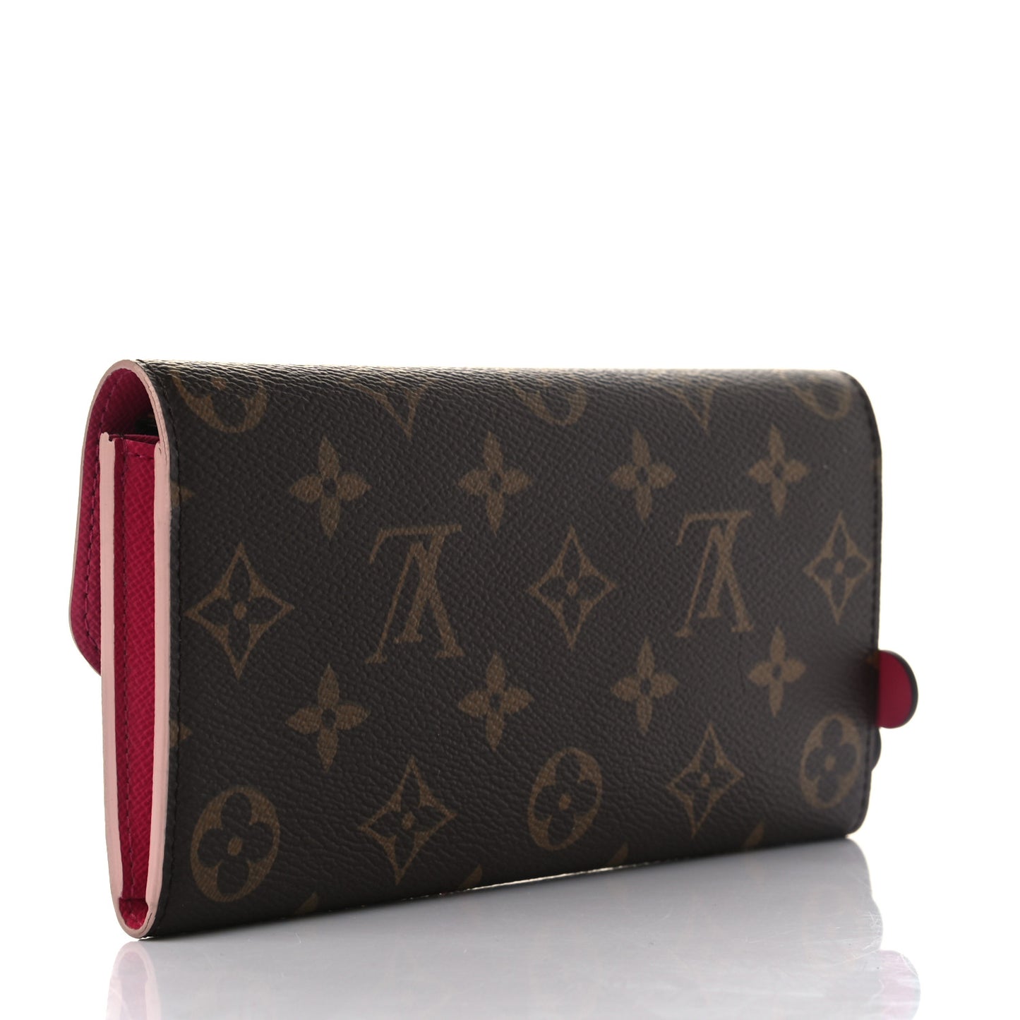 Monogram Bloom Flower Emilie Wallet Fuchsia