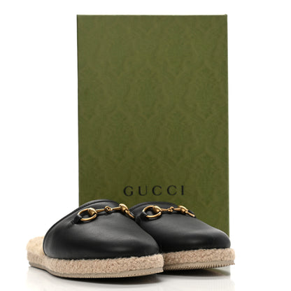 Gucci Nappa Wool Womens Fria Slippers 38 Black Butterscotch 9 of 9