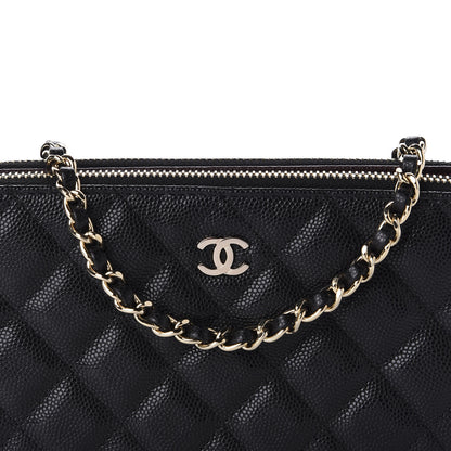 Chanel Caviar Quilted Small Clutch With Chain Black 12 of 13
