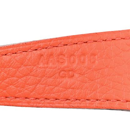 Hermes Taurillon Clemence Verso Lindy 30 Orange Poppy Bordeaux 7 of 12