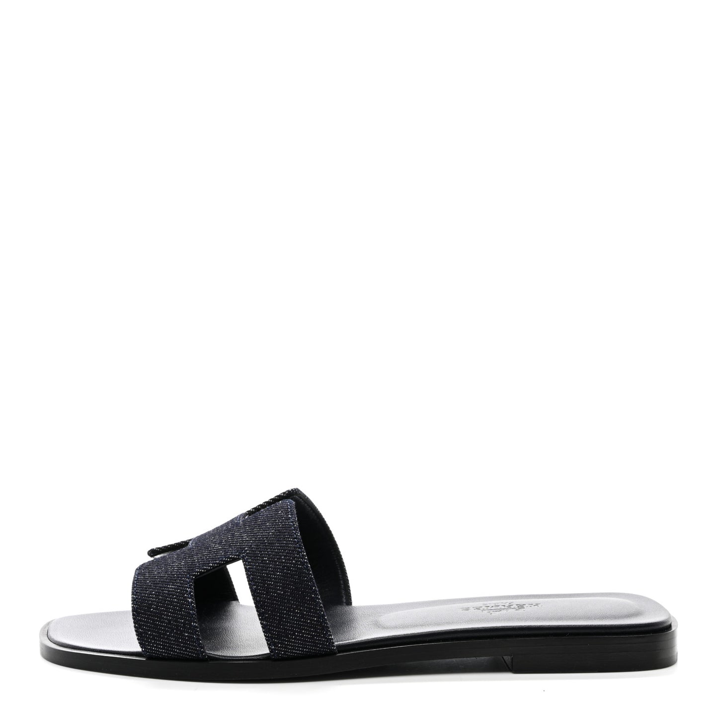Denim Canvas Oran Sandals 36.5 Bleu Brut