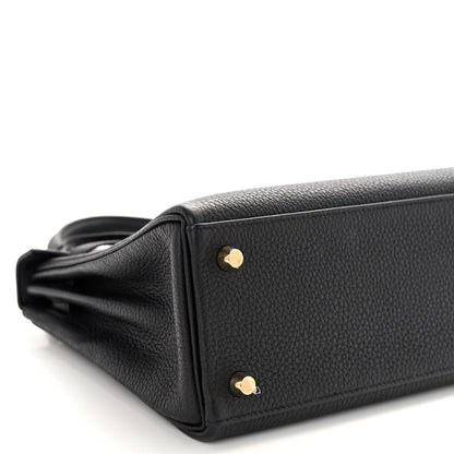 Hermes Togo Kelly Retourne 25 Black 9 of 11