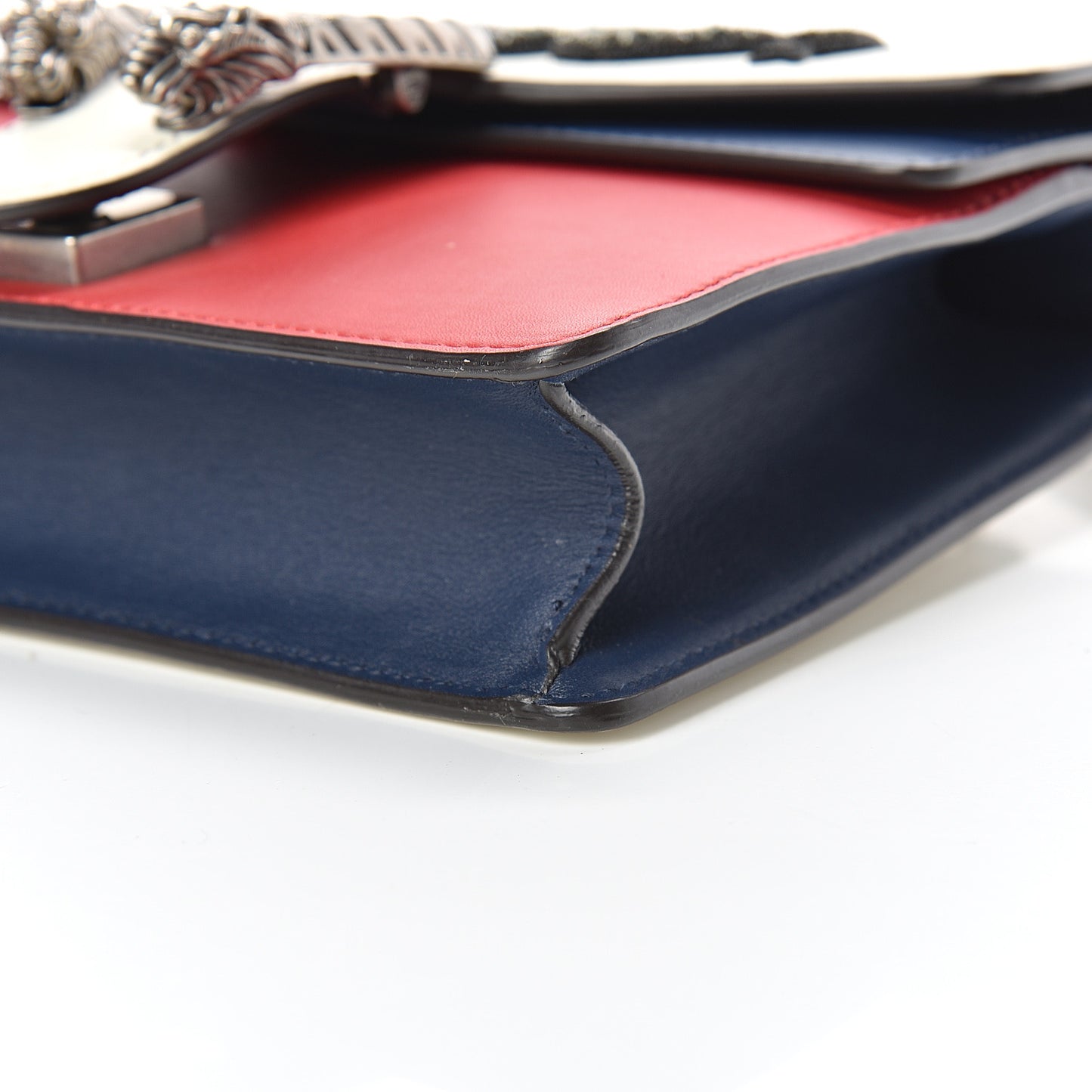 Calfskin Crystal Snake Embroidered Mini Dionysus Shoulder Bag Mystic White Hibiscus Red Blue Agata