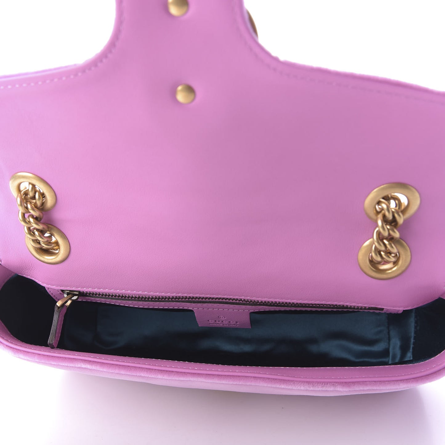 Velvet Matelasse Marquise Crystals Embroidered Small GG Marmont Shoulder Bag Malva