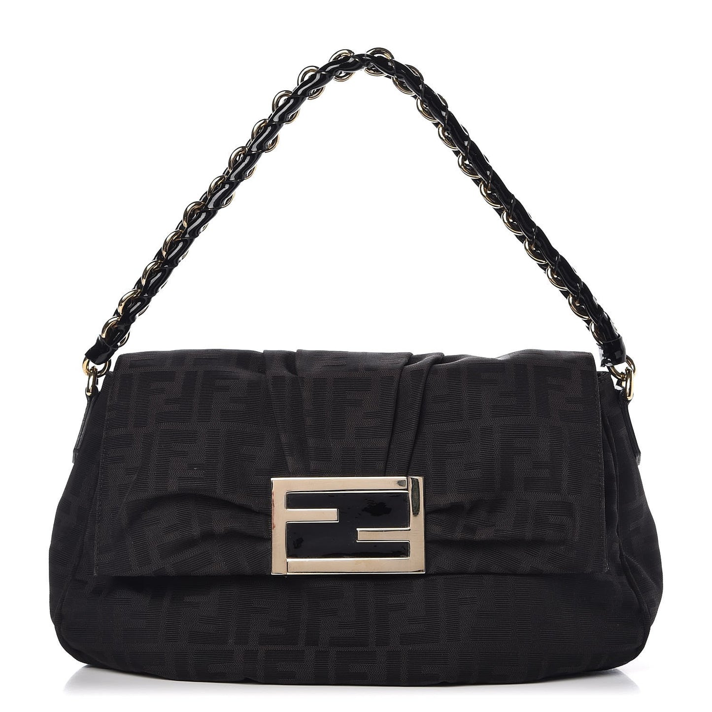 Zucca Enamel Mia Shoulder Flap Black