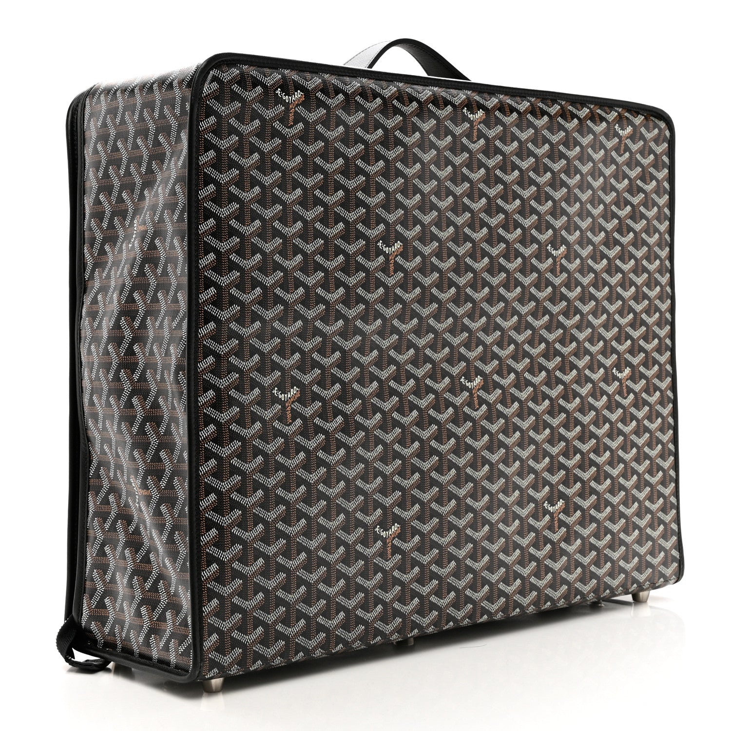 Goyard Goyardine Caravelle 50 Folding Suitcase Black 2 of 7