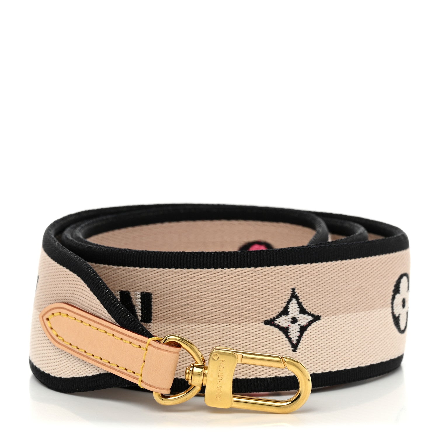 Louis Vuitton Jacquard Speedy Bandouliere 20 Shoulder Strap Black 1 of 4
