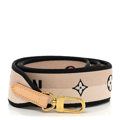Louis Vuitton Jacquard Speedy Bandouliere 20 Shoulder Strap Black 1 of 4