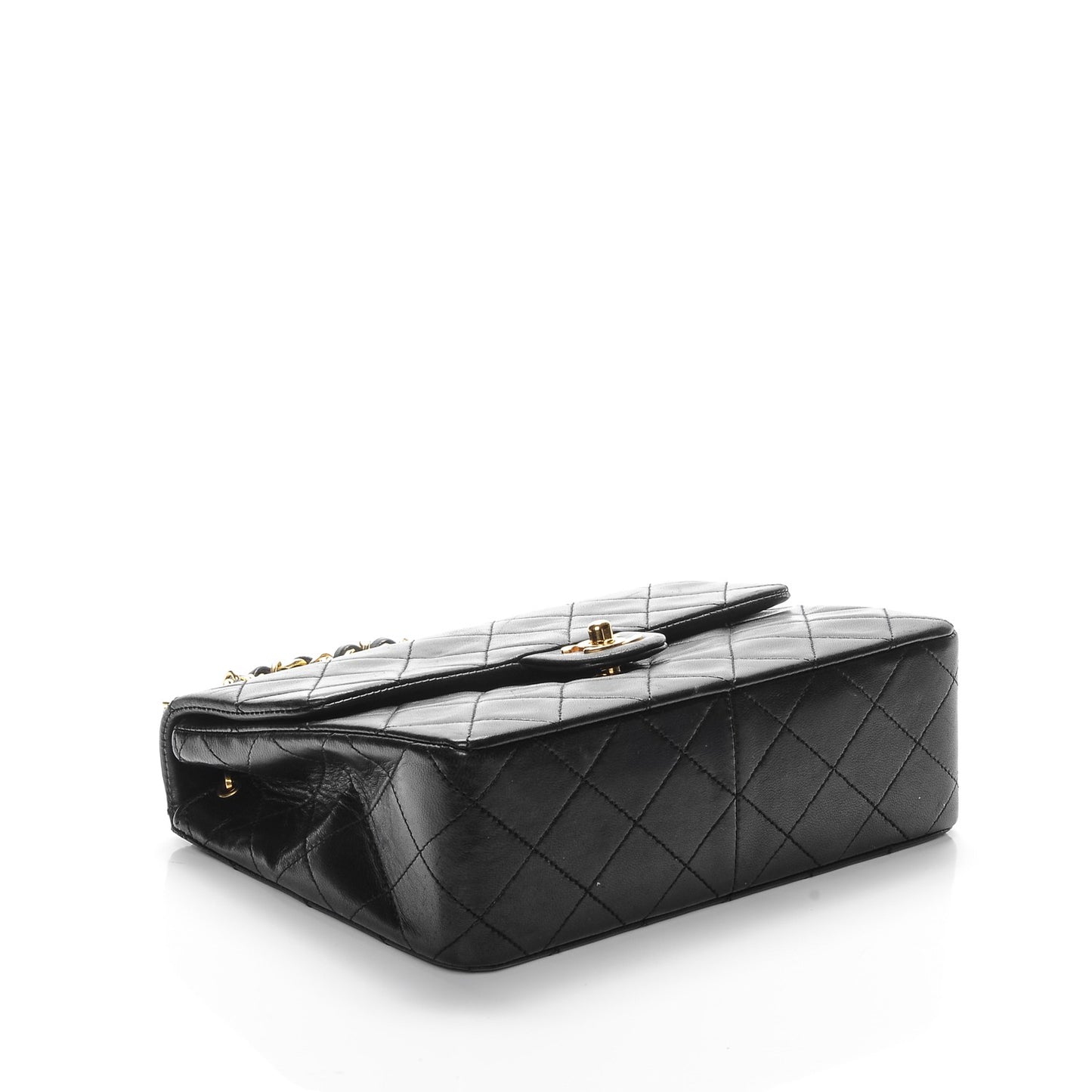 Lambskin Quilted Small Flap Black