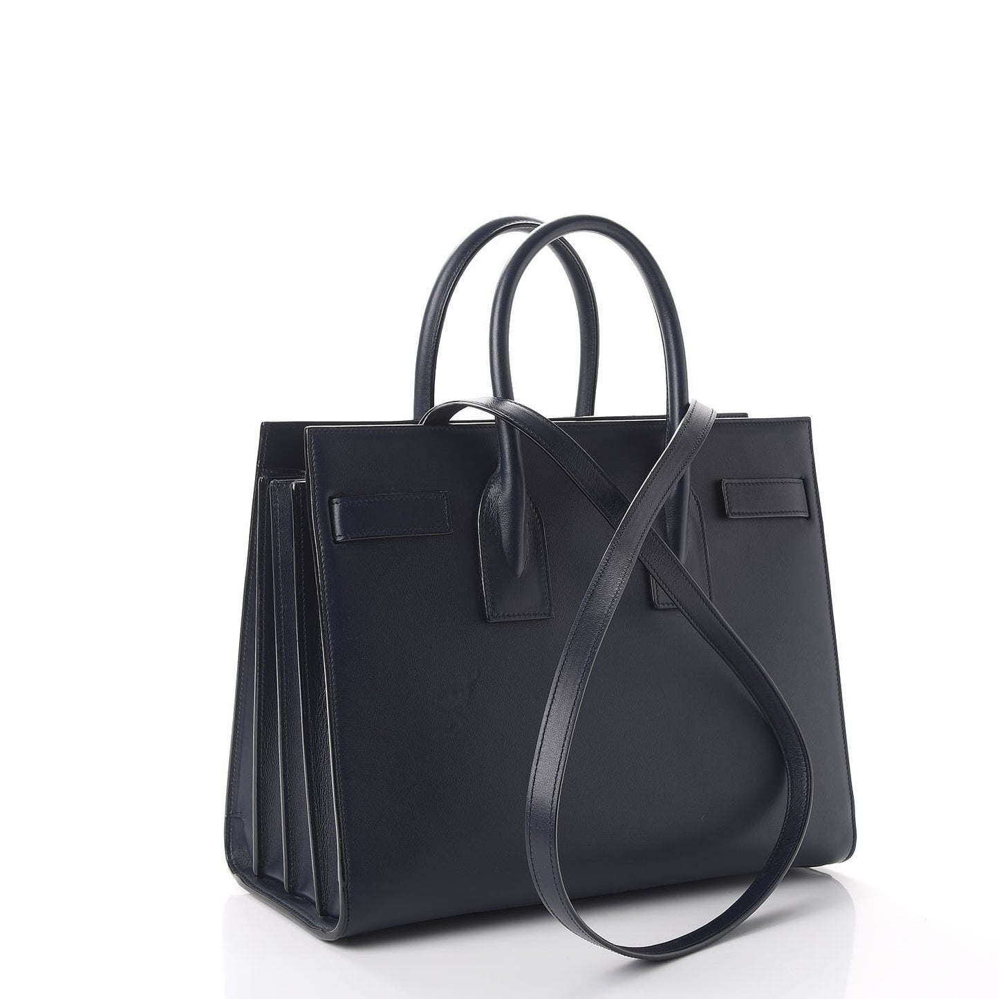 Smooth Calfskin Small Double Face Sac De Jour Marine Black